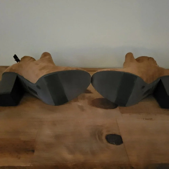 Brash Stacked Healed Suede Ankle Booties Size‎ 9 - Picture 7 of 9
